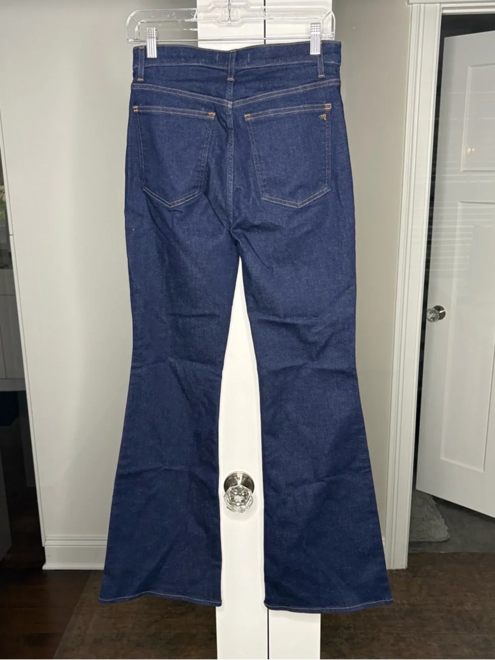 NWT Madewell The Stretch Flare Jean Rinse Wash Blue